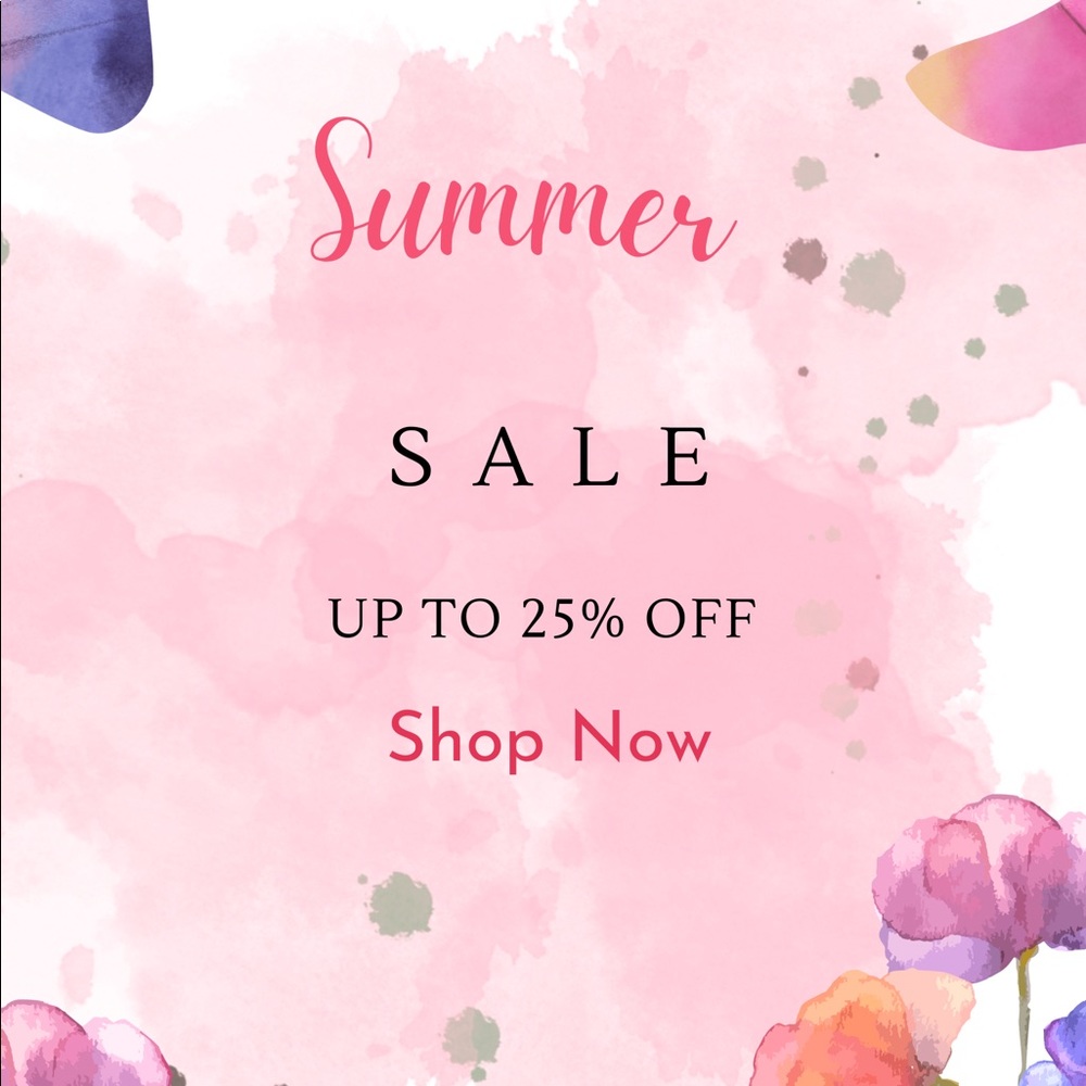 Happy First Day of Summer! Prices have been dropped! So shop!